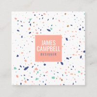 Modern light pink terrazzo marble abstract pattern