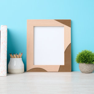 Modern Light & Shadow Minimalist Wooden Laser Etched Frames