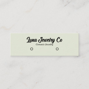Modern Light Stud Earring Jewellery   Mini Business Card