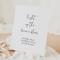 Modern Light Up The Dance Floor Glow Stick Poster