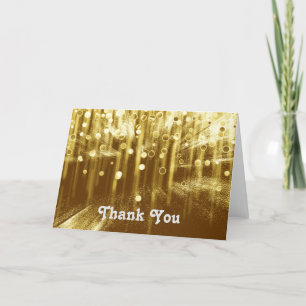 Modern Lights Glitter Confetti Sparkles Thank You