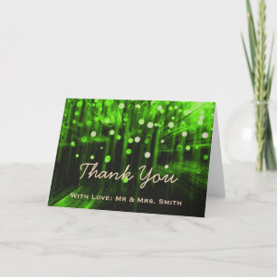 Modern Lights Glitter Confetti Sparkles Thank You