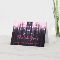 Modern Lights Glitter Confetti Sparkles Thank You