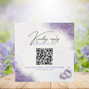 Modern lilac Enclosure Card