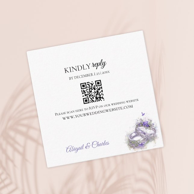 Modern lilac Enclosure Card (Creator Uploaded)