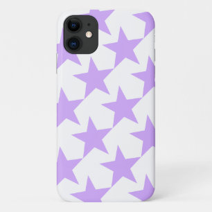 MODERN LILAC STARS PATTERN iPhone 11 CASE