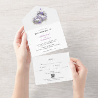 Modern Lilac Wedding Statement