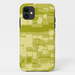 Modern lime cubism background Case-Mate iPhone case