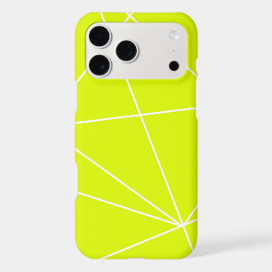 Modern Lime Green Geometric Line Grid Design