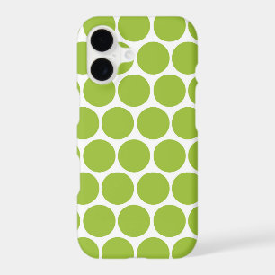 MODERN LIME GREEN, WHITE POLKA DOTS