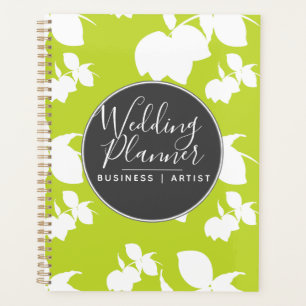 Modern Lime Lemon Silohuette Wedding Planner