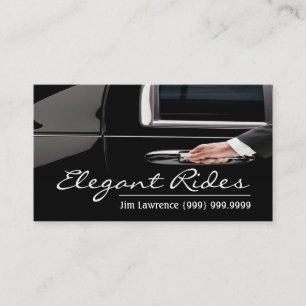 Modern Limo Driver Business Card