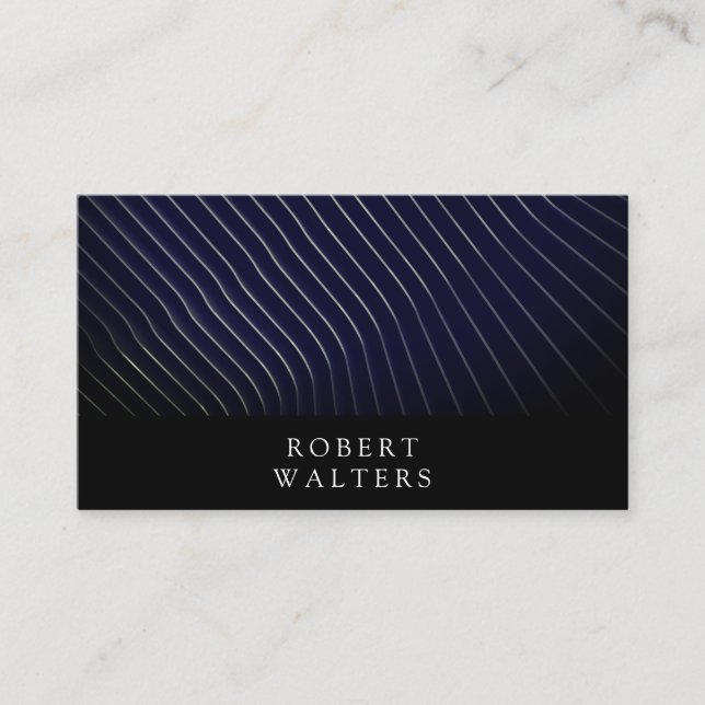 Modern Line Artwork Business Card (Front)