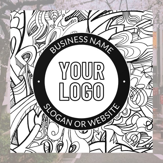 Modern Line Artwork & Your Logo w/Editable Text (Creator Uploaded)