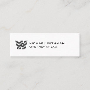 MODERN LINE MONOGRAM  BUSINESS LOGO  MINI BUSINESS CARD