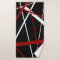 Modern Line Urban Geometry Black White Red