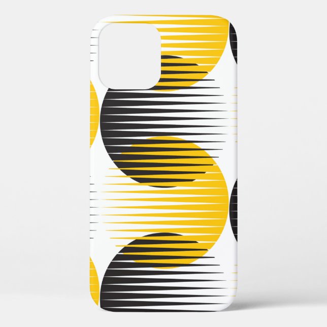 Modern lines and circle geometric seamless pattern Case-Mate iPhone case (Back)