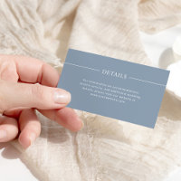 Modern Lines | Dusty Blue Wedding Details