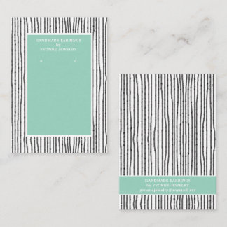 Modern Lines Earring Display Business Card