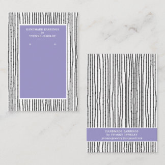 Modern Lines Earring Display Business Card