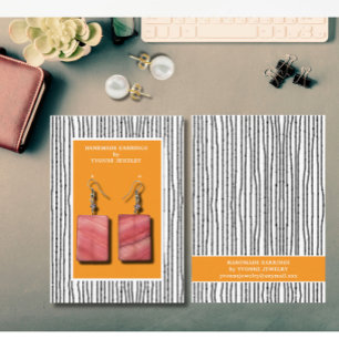 Modern Lines Earring Display Business Card