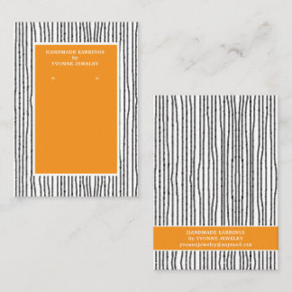 Modern Lines Earring Display Business Card