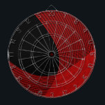 Modern Lines Red and Black Dartboard<br><div class="desc">Modern Lines,  Red and Black-is a digital abstract art design. The design focuses on lines,  curves and shapes. Created with only two colours,  red and black it's a sleek modern art design.</div>