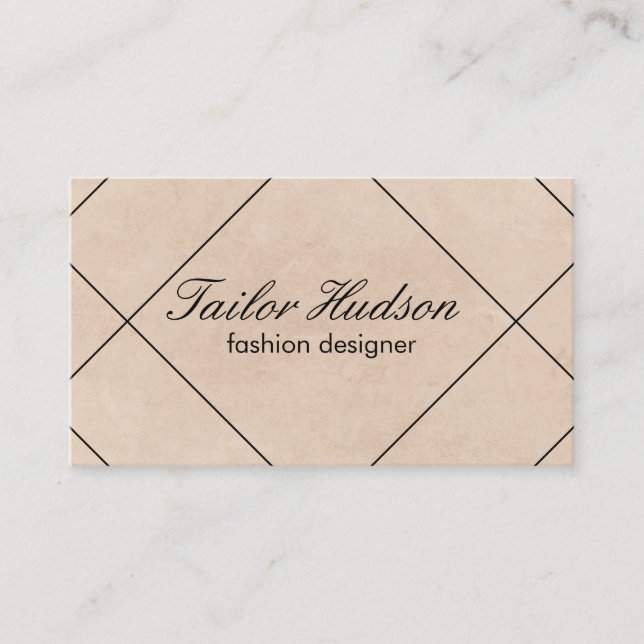 Modern Lines / Texture Business Card (Front)