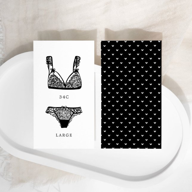 Modern Lingerie Bridal Shower Size Insert (Creator Uploaded)