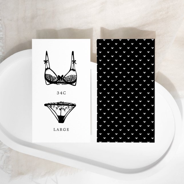Modern Lingerie Bridal Shower Size Insert (Creator Uploaded)