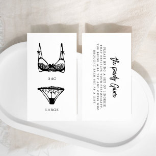 Modern Lingerie Panty Game Size Insert