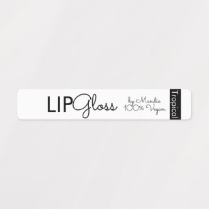 Modern Lip Gloss Branding Packaging Labels