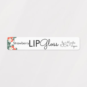 Modern Lip Gloss Strawberry Branding Packaging