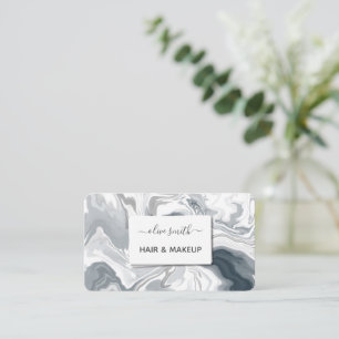 Modern liquid art acrylic business card