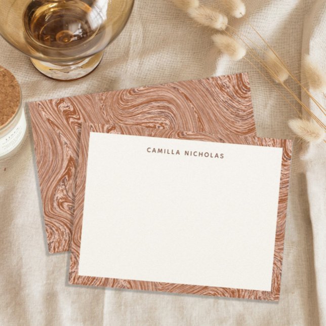 Modern Liquid Copper Marble Texture Card (Creator Uploaded)