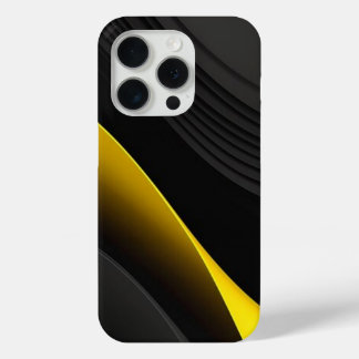  Modern Liquid Swirl  Square Mustard Yellow Tones iPhone 15 Pro Case