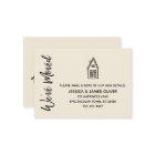 Modern, Little House "We've Moved" Cream Card