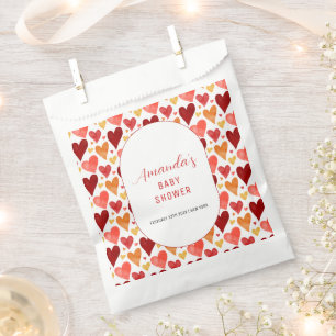 Modern Little Sweetheart Valentine Baby Shower  Favour Bags
