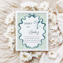 Modern Little Tini One Don’t Say Baby Game Poster