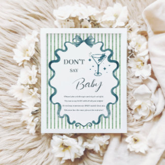 Modern Little Tini One Don’t Say Baby Game Poster