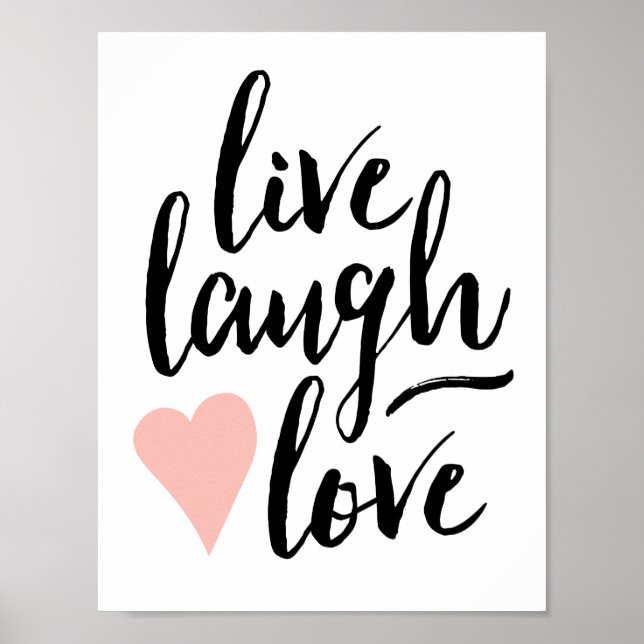Modern Live, Laugh, Love Print (8.5x11) (Front)