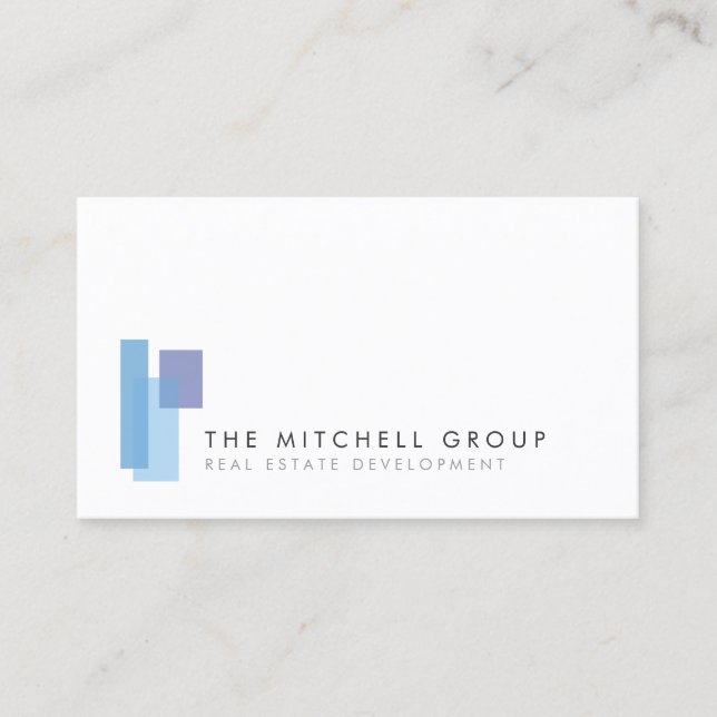 Modern Logo 2 for Real Estate, Builder, Architect Business Card (Front)