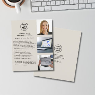 Modern Logo Consultant Business  Flyer