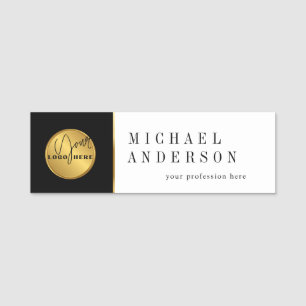 Modern Logo Corporate Professional Employee Name Tag
