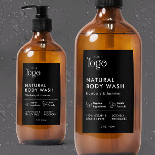 Modern Logo Cosmo Bottle Waterproof Product Label