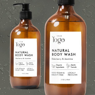 Modern Logo Cosmo Bottle Waterproof Product Label