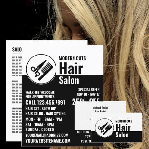 Modern Logo, Hair Stylist, Hair Salon Business Card