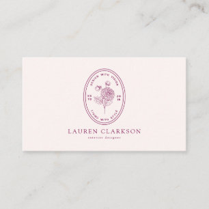 Modern Logo Interior Designer Social Media Icons Business Card