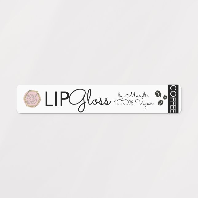Modern Logo Lip Gloss Branding Packaging Coffee (Design 1)