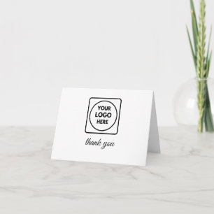 Modern Logo   Minimalist Corporate Business Thanks Thank You Card